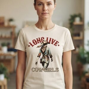 Inicio camiseta feminina rebell brand long live cowgirls