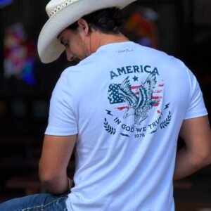 AMERICA camiseta rebell brand america eagle branco 01