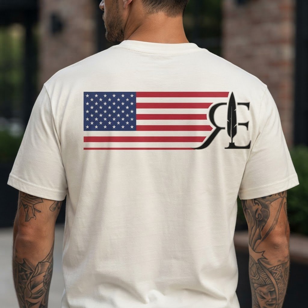 camiseta rebell brand american flag re
