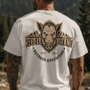 CAÇADOR camiseta rebell brand boar outdoor adventure