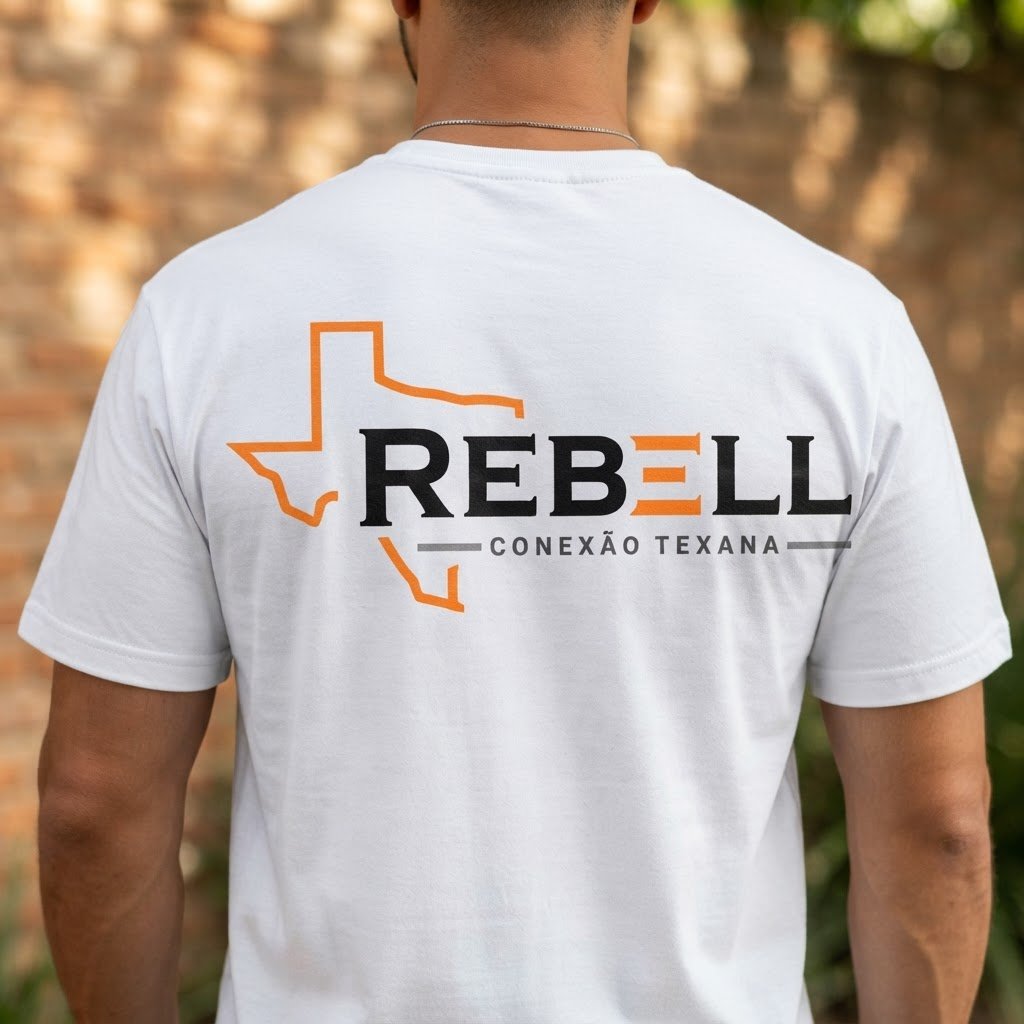 camiseta rebell brand conexao texana