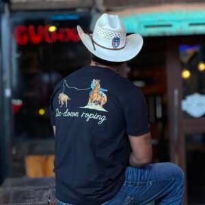 TEAM ROPING camiseta rebell brand dream roping preto 01