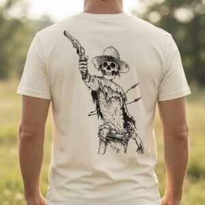 TEXAS camiseta rebell brand gunslinger skeleton
