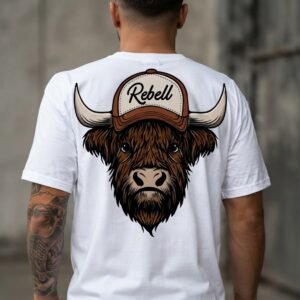 TEXAS camiseta rebell brand highland bull
