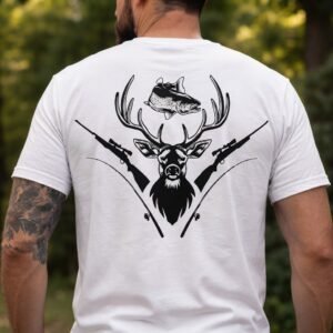 CAÇADOR camiseta rebell brand hunt fish deer