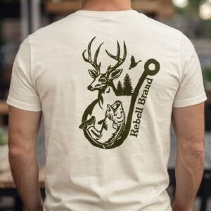 Inicio camiseta rebell brand hunter fishing hook