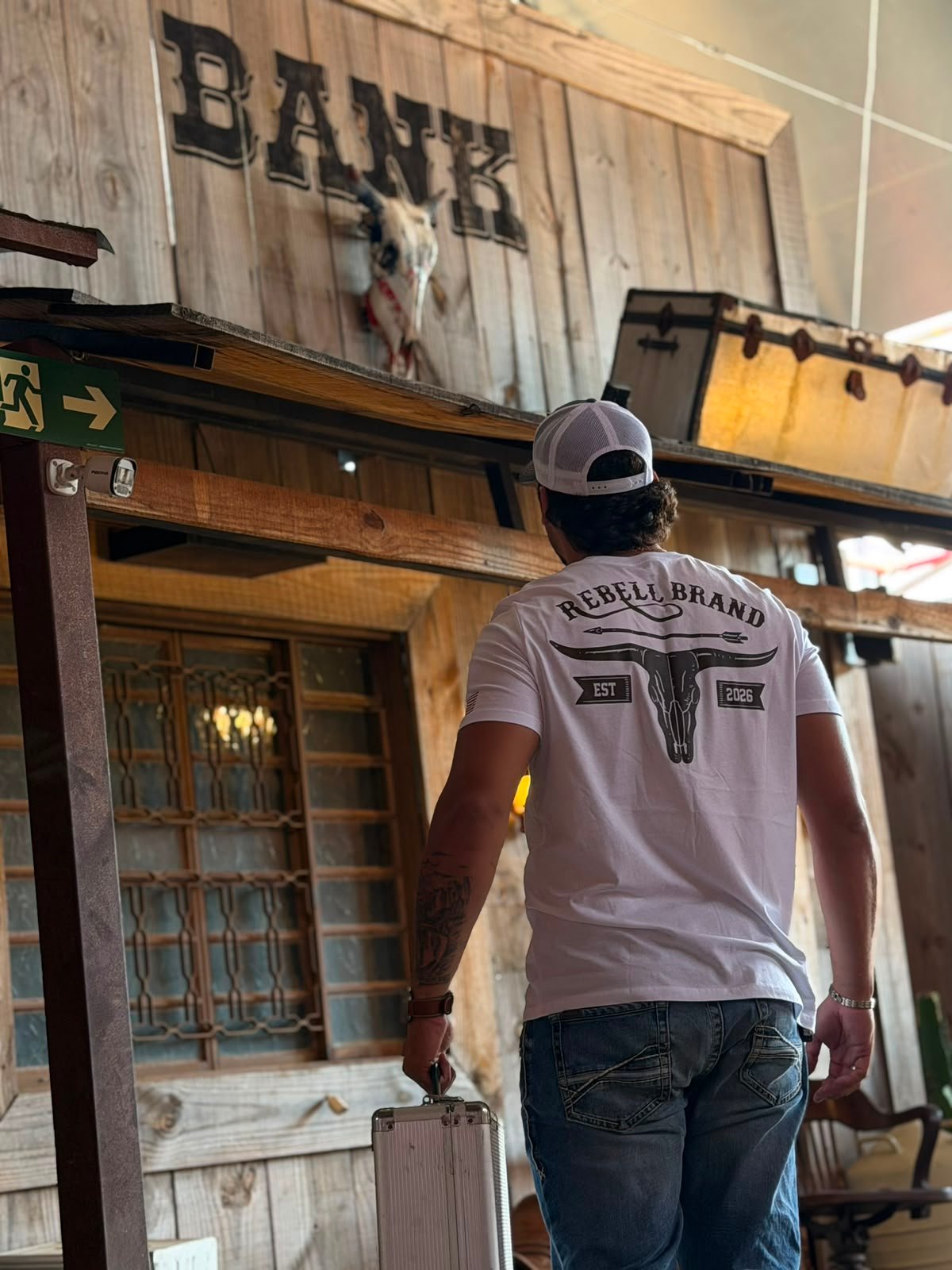 camiseta rebell brand longhorn classic branco 05 camiseta rebell brand longhorn classic branco 05