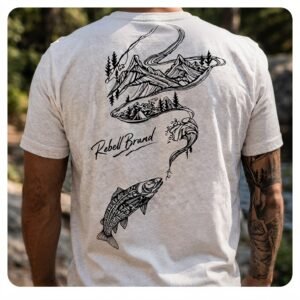 Inicio camiseta rebell brand mountain fishing
