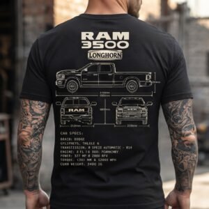 PICK UP camiseta rebell brand ram 3500 longhorn