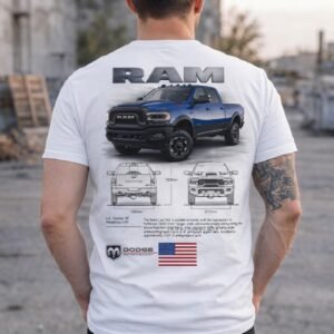 PICK UP camiseta rebell brand ram blue blueprint