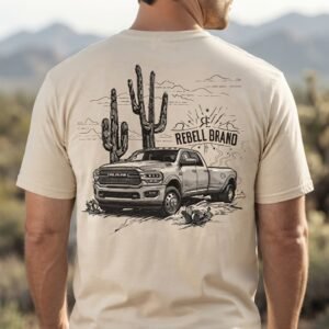 PICK UP camiseta rebell brand ram desert