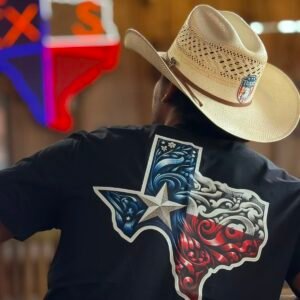 Camiseta Rebell Brand Texas Flag