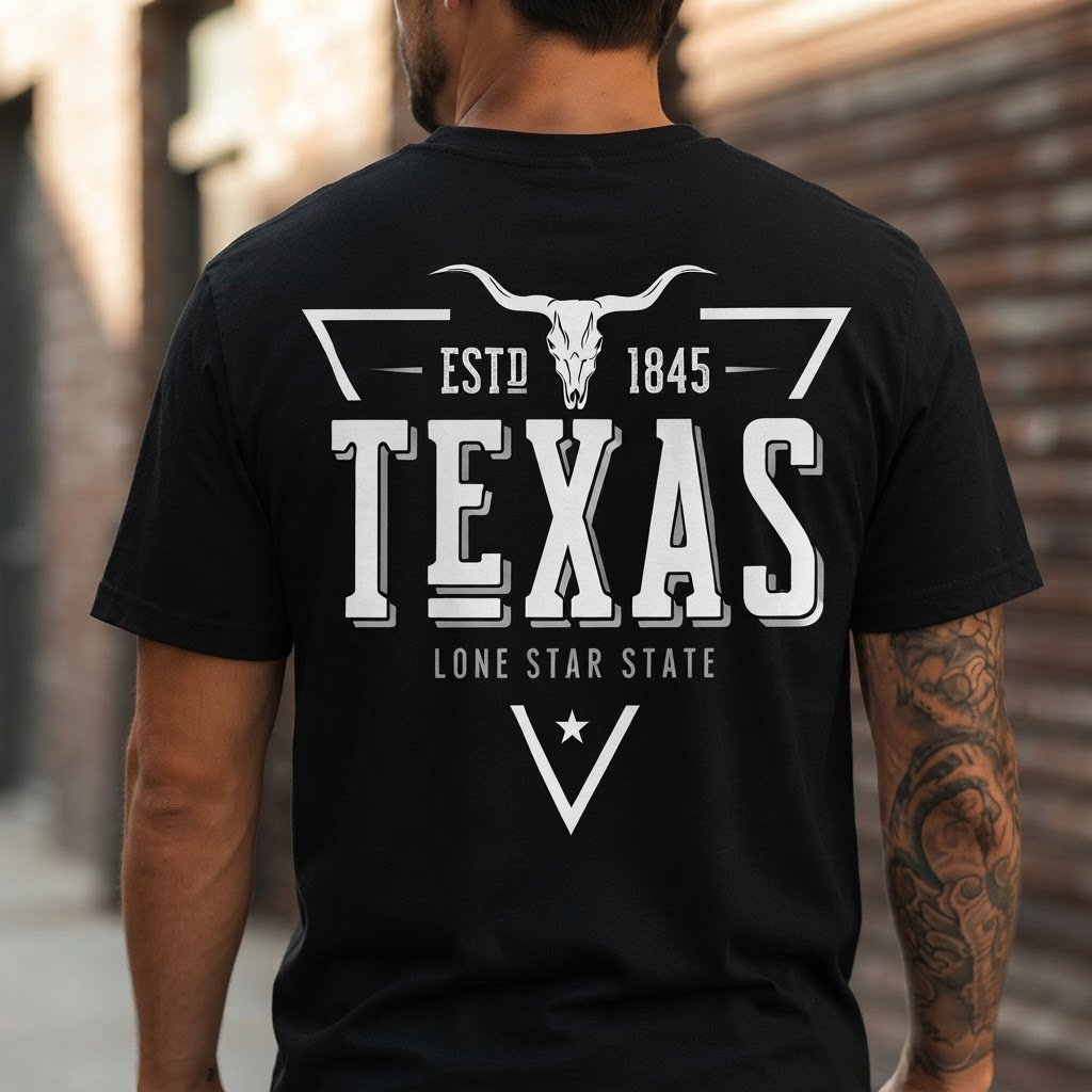 camiseta rebell brand texas lone star