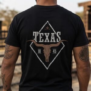 TEXAS camiseta rebell brand texas longhorn diamond