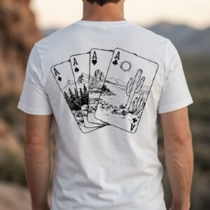 TEXAS camiseta rebell brand western aces desert