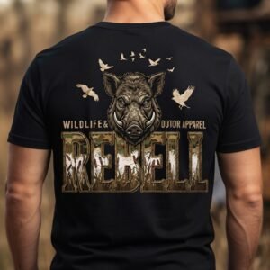 CAÇADOR camiseta rebell brand wildlife boar
