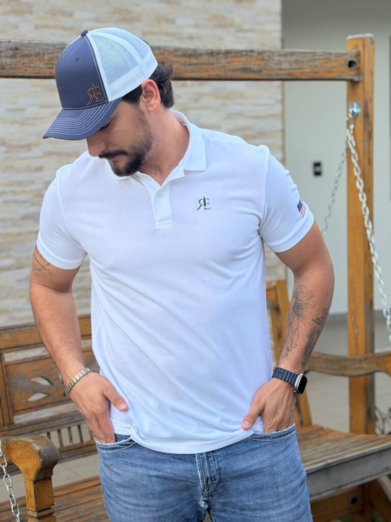 polo rebell brand branca 01